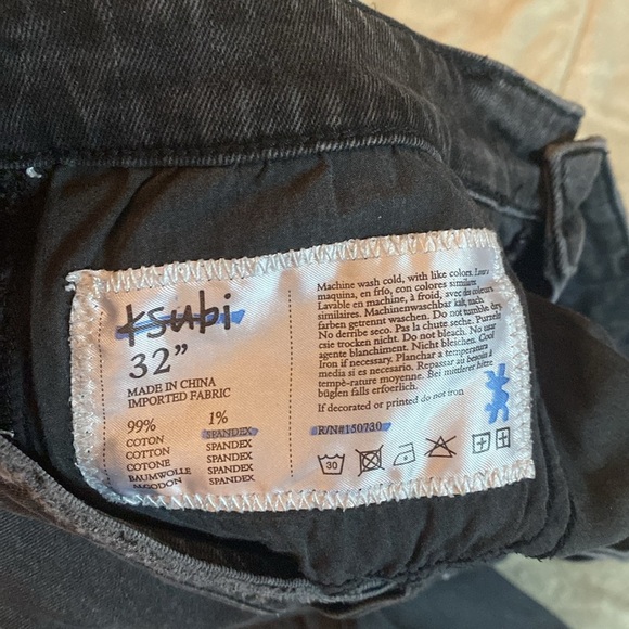 Ksubi Chitch Krow Krushed Ripped Slim Skinny Jeans “Faded Black” - Picture 6 of 7